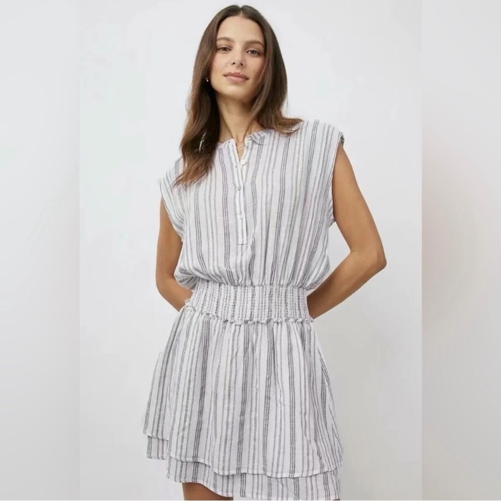 Rails Angelina mini dress in the Ryland Stripe pattern Cape May Size Small
